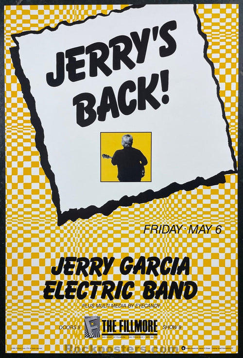 NF-13 - Jerry Garcia Band - 1988 Poster - The  Fillmore - Near Mint Minus