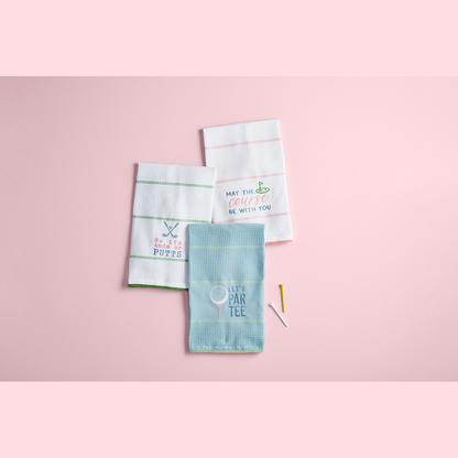 No Ifs Ands Golf Waffle Towel