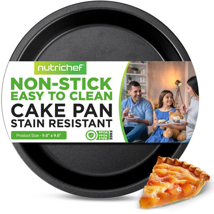 Non-Stick Round Cake Pan - Deluxe Nonstick Gray Coating Inside And Outside, Compatible With Model: Ncbs10S (Black)
