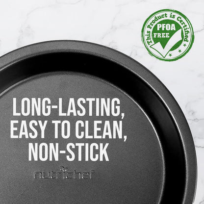 Non-Stick Round Cake Pan - Deluxe Nonstick Gray Coating Inside And Outside, Compatible With Model: Ncbs10S (Black)