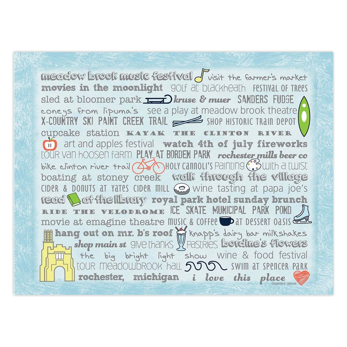 Notecards - Set of 10 Rochester Bucket List