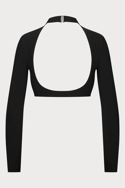 Maison Close Nuit Infinie Lace-Up Crop Top