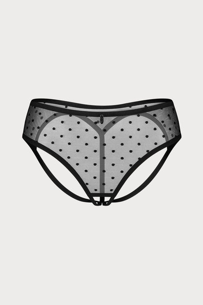 Obsessive Black Nuites Crotchless Brief