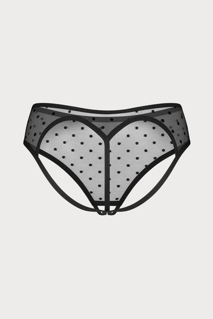 Obsessive Black Nuites Crotchless Brief