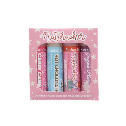 Rinse Bath Body Inc Nutcracker Holiday Lip Balm Pack | Natural Lip Care Gift Set