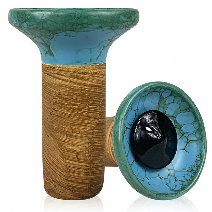 Black on Light Blue Green Marble