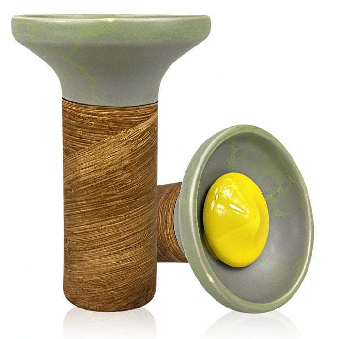Yellow on Grey-Light Green Marble