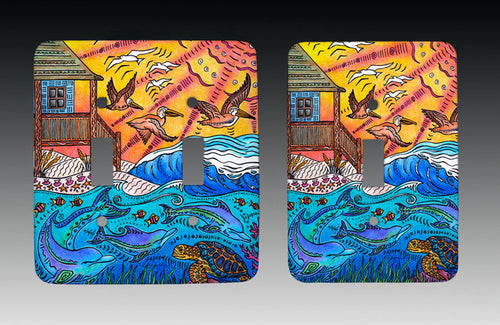 Oceanfront Light Switch Cover