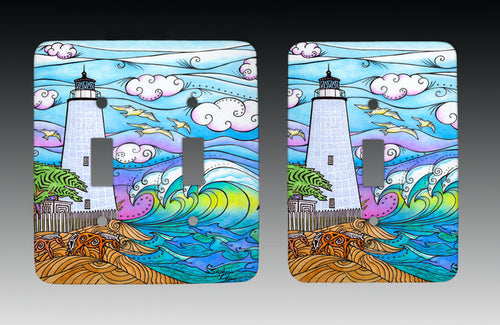 Ocracoke Waves Light Switch Cover