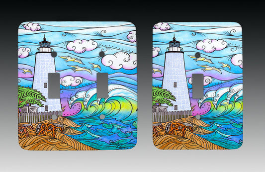 Ocracoke Waves Light Switch Cover