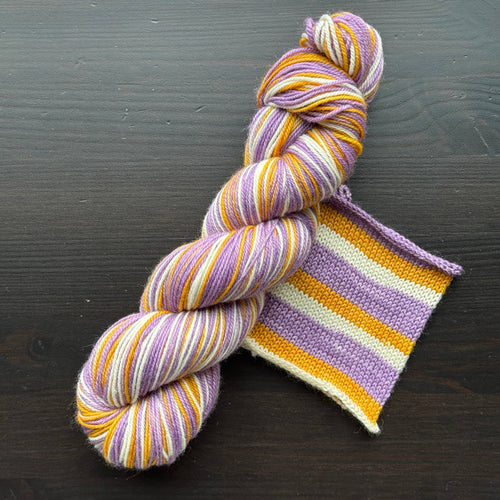 Of Quartz I Adore You - Self Striping Merino Nylon Sock & DK