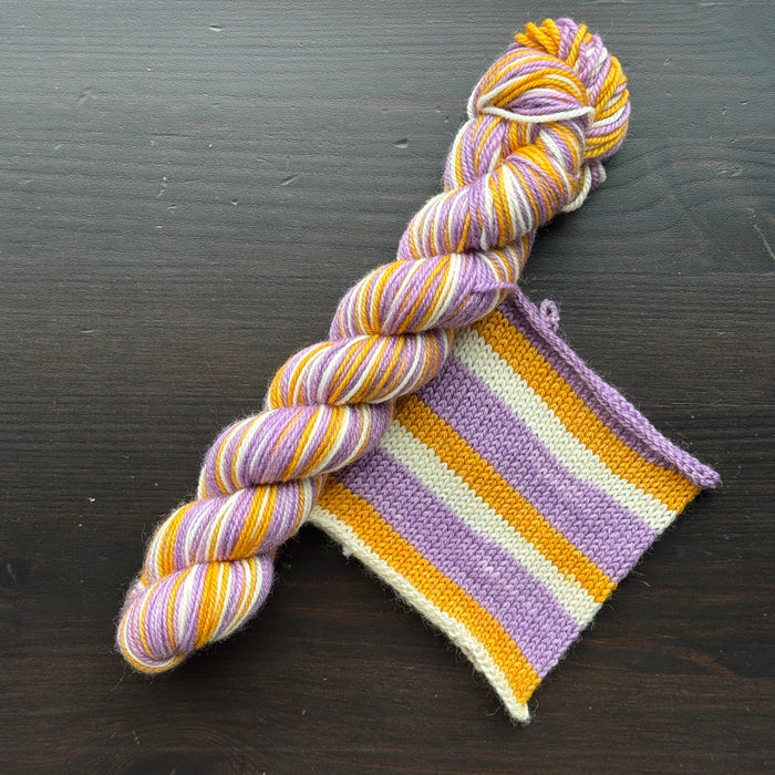 Of Quartz I Adore You - Self Striping Merino Nylon Sock & DK