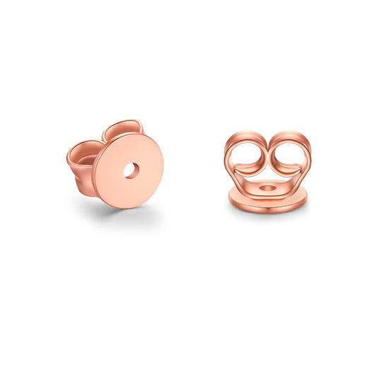 Ohrmutter roségold 5 mm, 2 Stück