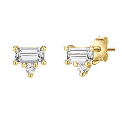 Ohrstecker gold Zirkonia