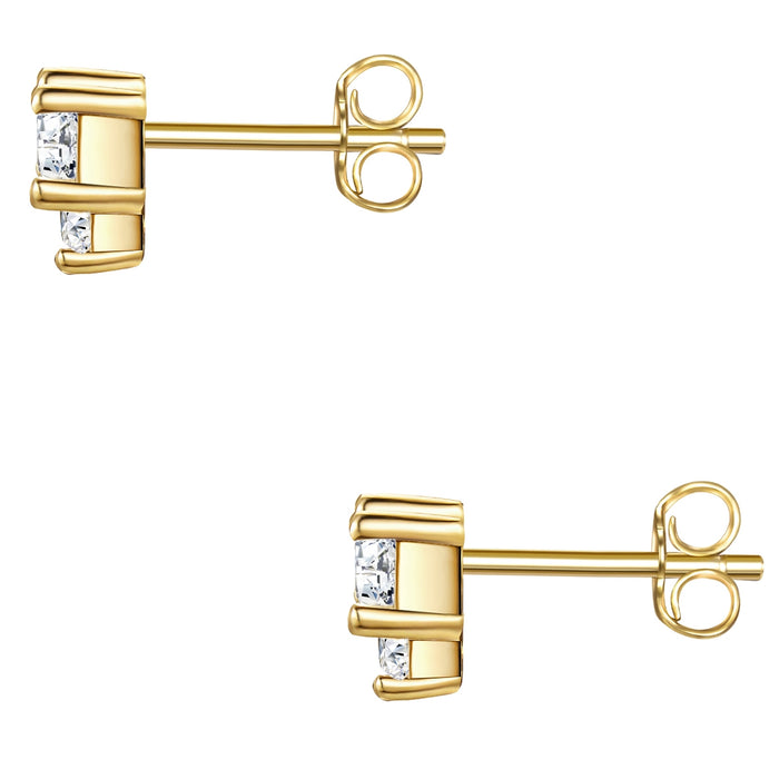 Ohrstecker gold Zirkonia