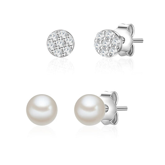 Ohrstecker Set Perlen Zirkonia