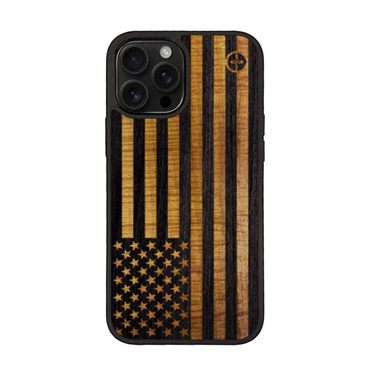 Thalia Old Glory on Koa | iPhone Case