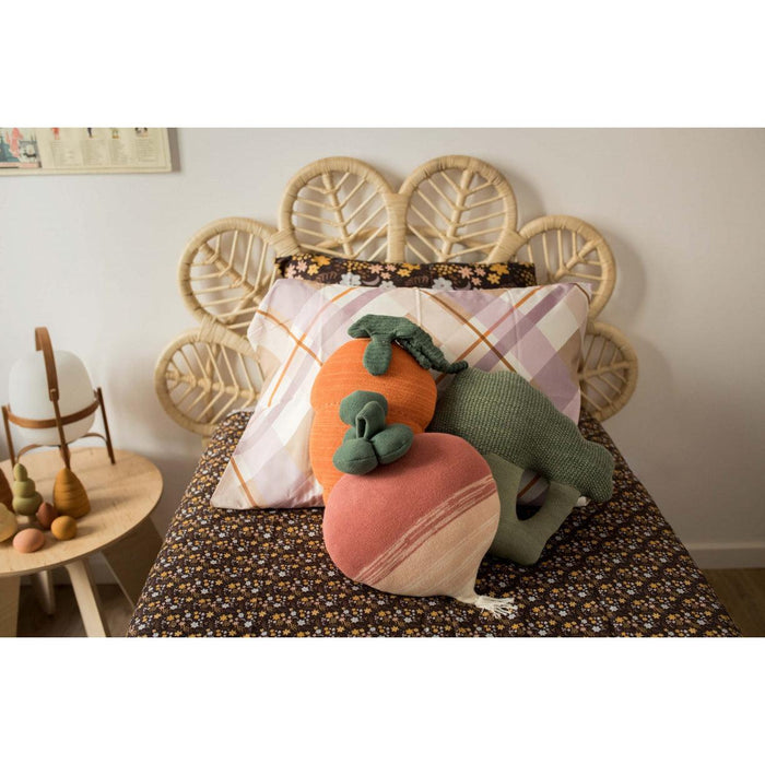 Rugs by Roo | Lorena Canals Oli & Carol Ramona the Radish Knitted Cushion-SC-RAMON