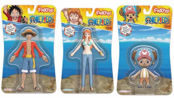 One Piece - Flexfigs on card Characters Figure