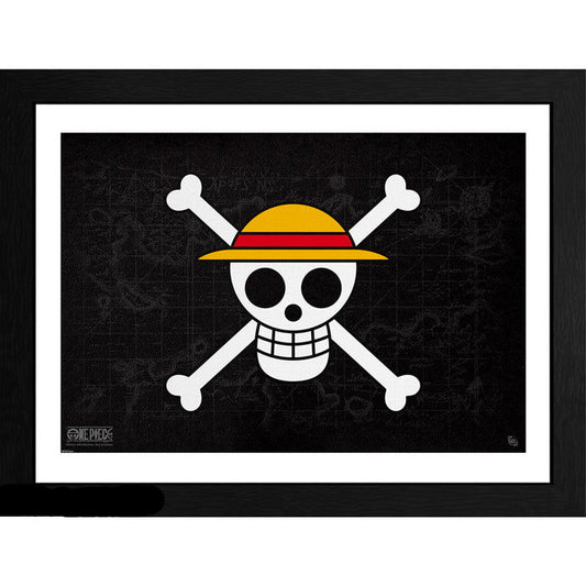 One Piece - FSC Mix Skull 30X40 Framed Print Wall Art