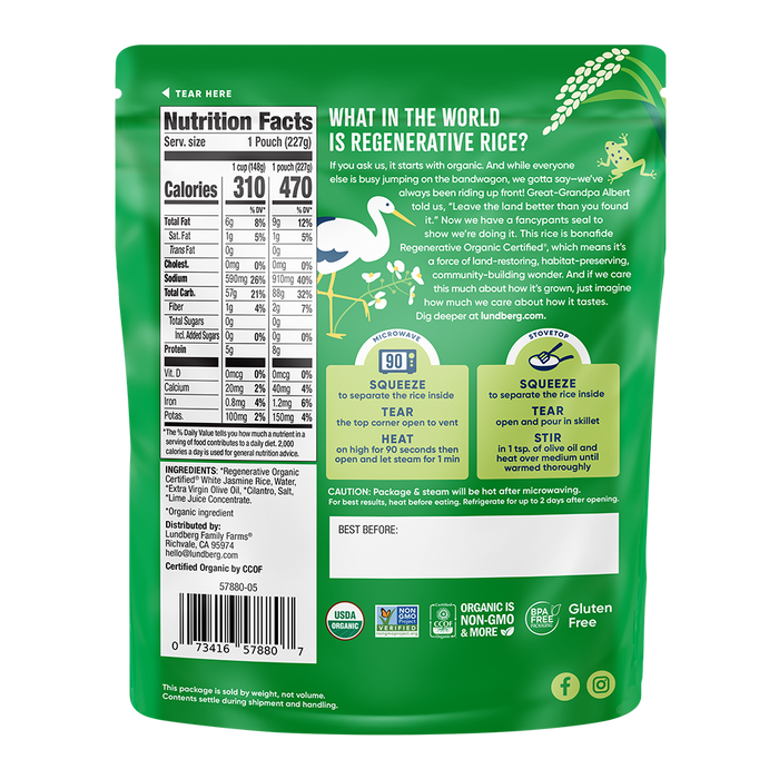 Organic 90-Second Cilantro Lime Rice