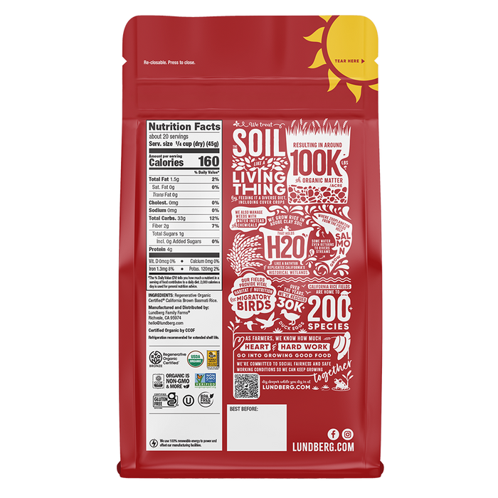 Organic Brown Basmati Rice