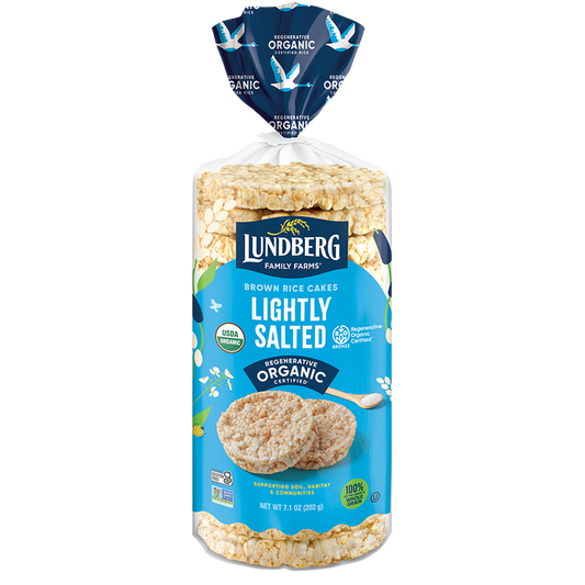 Organic Brown Rice Cakes - Lightly Salted