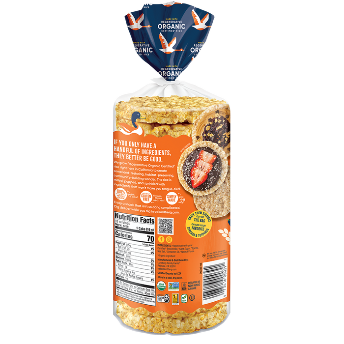 Organic Cinnamon Toast Rice Cakes
