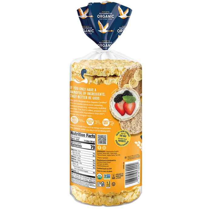Organic Honey Nut Rice Cakes