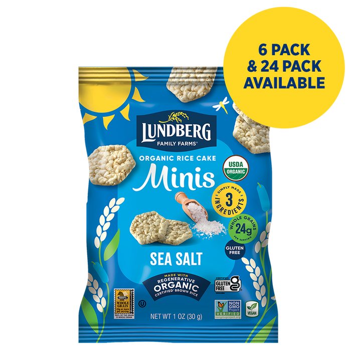 Organic Sea Salt Rice Cake Minis, Single-Serve
