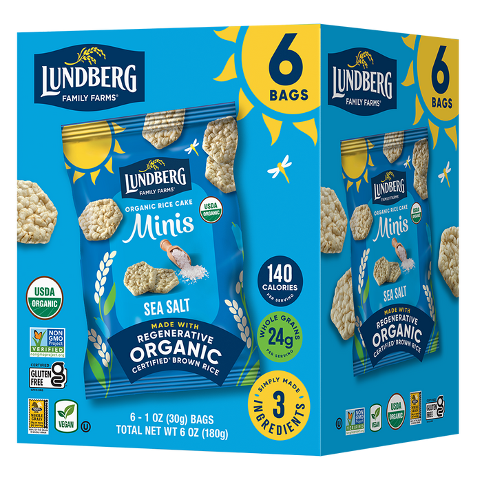 Organic Sea Salt Rice Cake Minis, Single-Serve