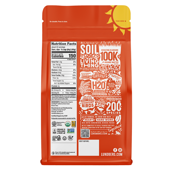 Organic Short Grain Brown Rice