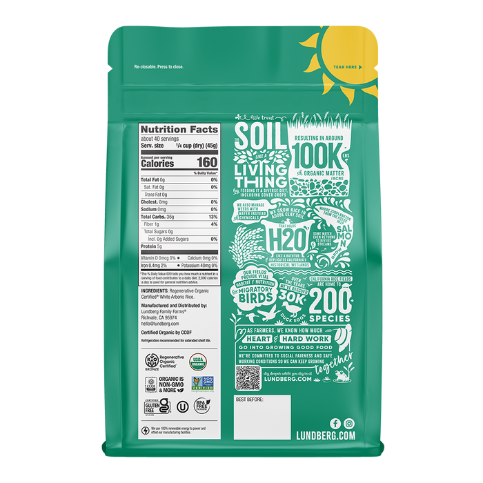 Organic White Arborio Rice