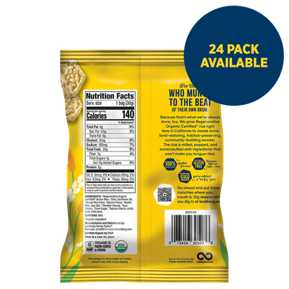Organic White Cheddar Rice Cake Minis, Single-Serve