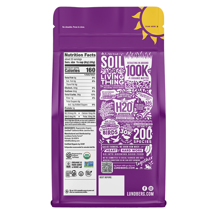 Organic White Jasmine Rice