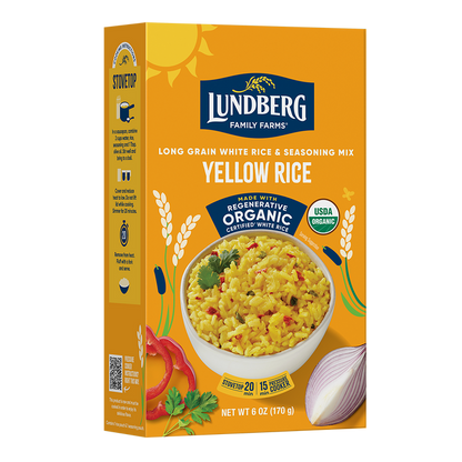 Lundberg Organic Whole Grain Rice Pilaf Yellow Rice Box