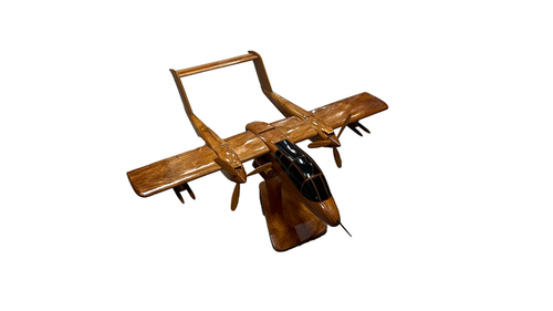OV-10 ( OV10 ) Bronco Mahogany Wood Desktop Airplane Model