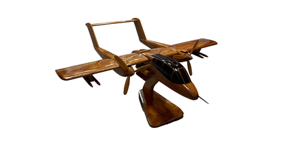OV-10 ( OV10 ) Bronco Mahogany Wood Desktop Airplane Model