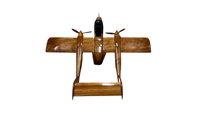 OV-10 ( OV10 ) Bronco Mahogany Wood Desktop Airplane Model