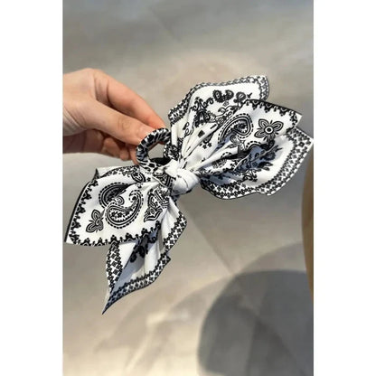 Paisley Bow Claw Hair Clip