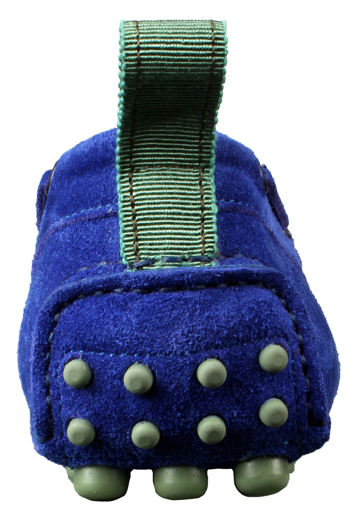 Pal Zileri Blue Suede Car Driving Loafer Shoes - House Of Huntington