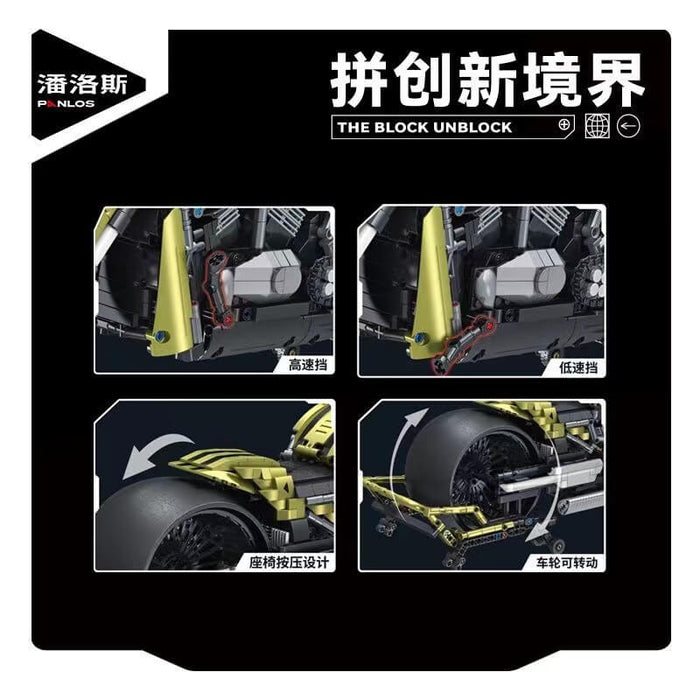 Panlos 672110 Night Phantom Retro Harley