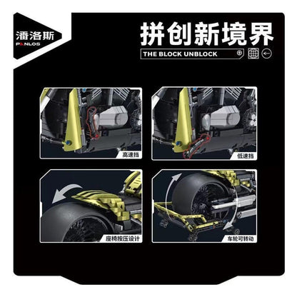 Panlos 672110 Night Phantom Retro Harley
