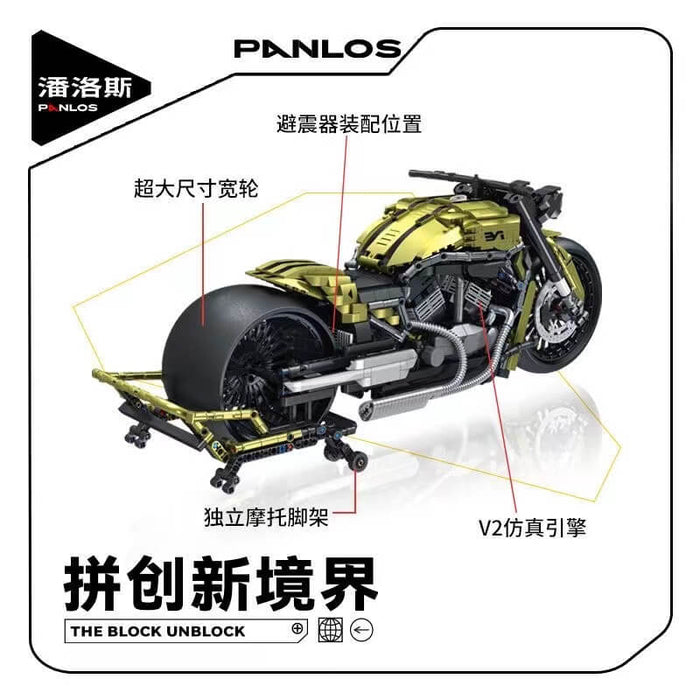 Panlos 672110 Night Phantom Retro Harley