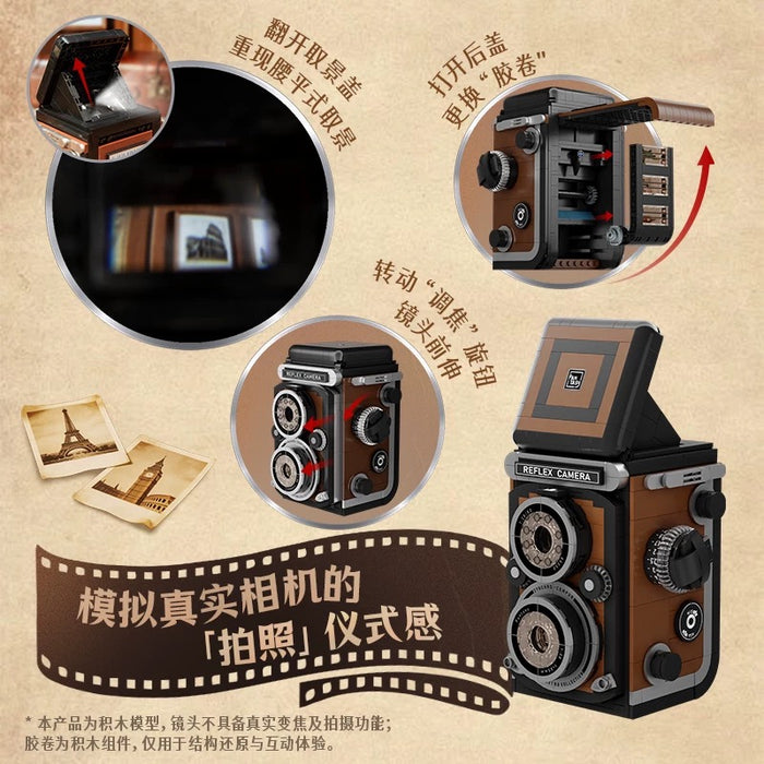 Pantasy 85050 Retro twin-lens reflex camera