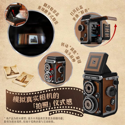 Pantasy 85050 Retro twin-lens reflex camera