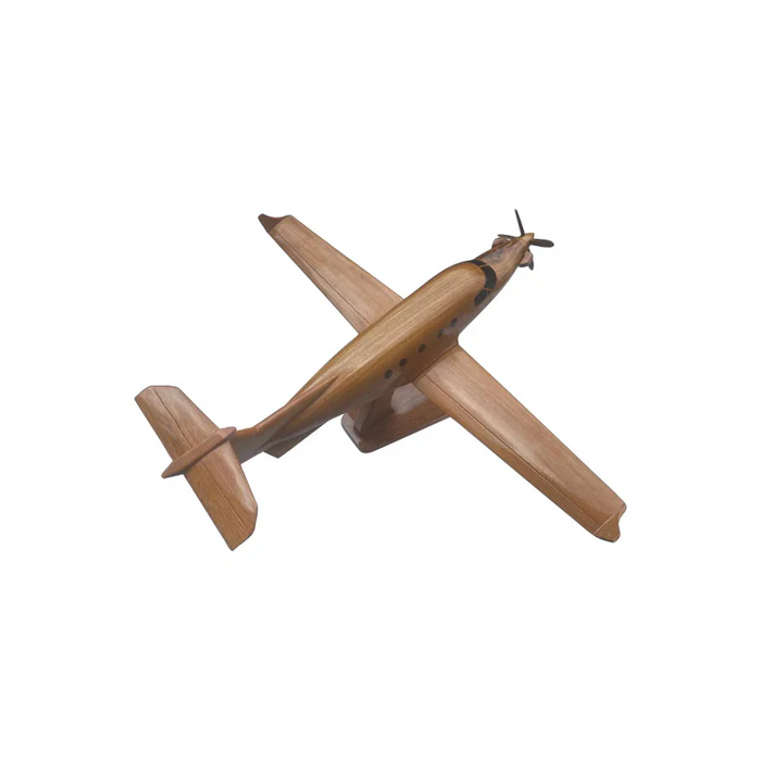PC-12 ( PC12 ) Pilatus Mahogany wood Desktop Airplane model