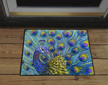 Peacock Door Mat