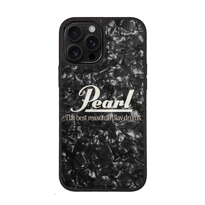 PearlbyThalia Pearl Black with Horizontal Pearl Logo | iPhone Case