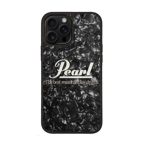 PearlbyThalia Pearl Black with Horizontal Pearl Logo | iPhone Case